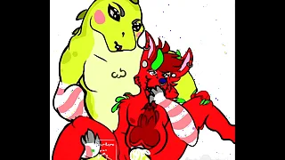 Dragon doggo and dino furry gay fun