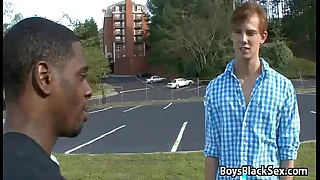 Blacks On Boys - Interracial Hardcore Joyful Cock Sucking 15